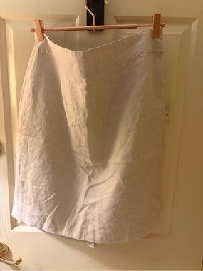 Banana Republic Light Beige Linen Skirt